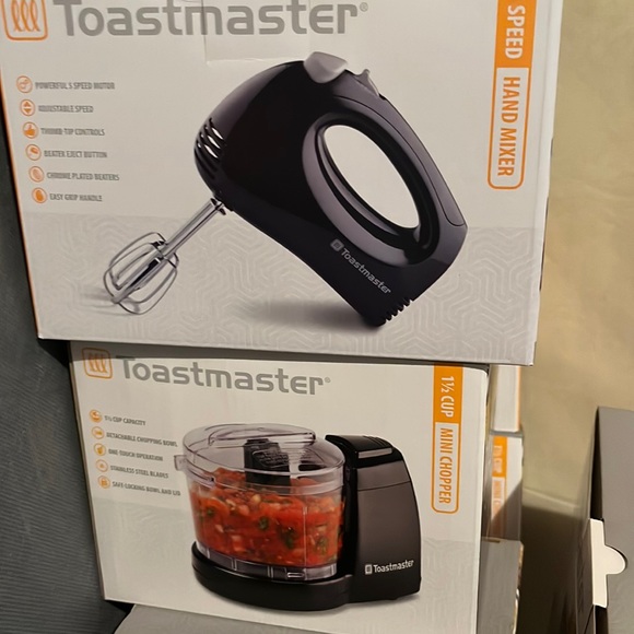toastmaster Kitchen Toastmaster Five Speed Blender And Mini Chopper